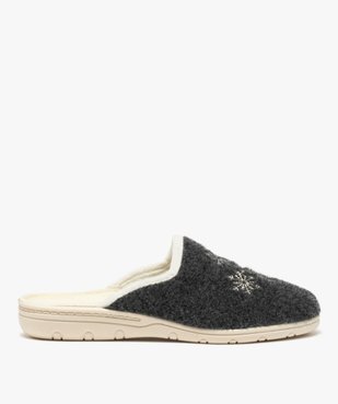 Chaussons femme mules confort avec dessus brodé vue1 - GEMO(HOMWR FEM) - GEMO