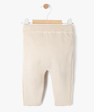 Pantalon en coton biologique avec pieds bébé vue4 - GEMO 4G BEBE - GEMO