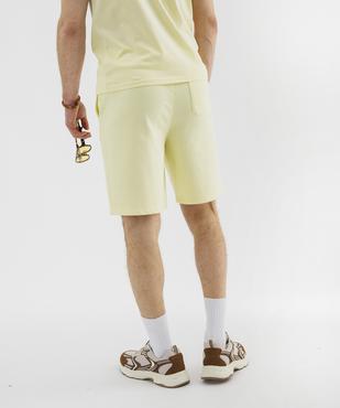 Bermuda en maille French Terry avec taille ajustable homme vue3 - GEMO 4G HOMME - GEMO