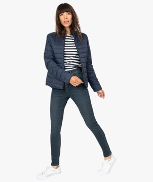 Jean femme en stretch coupe Skinny taille haute vue5 - GEMO(FEMME PAP) - GEMO