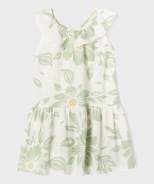 Robe sans manches à volants en voile de coton fleuri fille vue1 - GEMO (ENFANT) - GEMO