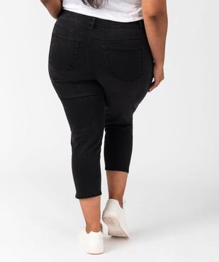 Pantacourt en jean stretch coupe slim taille normale femme grande taille vue3 - GEMO (G TAILLE) - GEMO