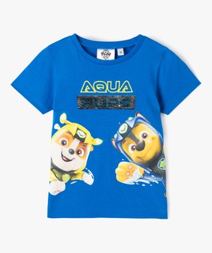 Tee-shirt garçon avec motif et sequins réversibles - Pat Patrouille vue2 - PAT PATROUILLE - GEMO