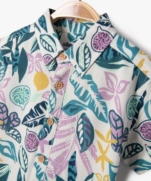 Chemise à manches courtes fluide et imprimée bébé garçon vue2 - GEMO 4G BEBE - GEMO