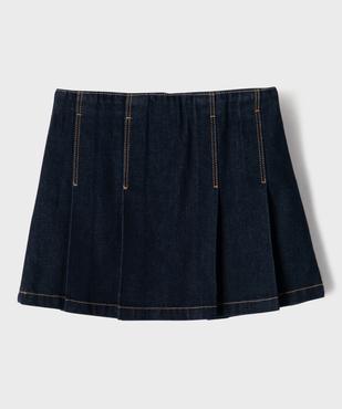 Jupe plissée en jean fille - LuluCastagnette vue5 - LULU CASTAGNETTE G4G D - GEMO
