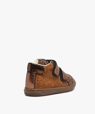 Chaussures de marche bébé dessus cuir brillant - Bopy vue4 - BOPY - GEMO