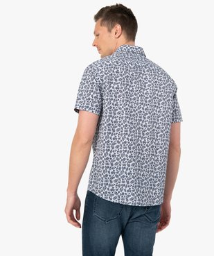 Chemise pour homme à manches courtes et motifs vue3 - GEMO (HOMME) - GEMO
