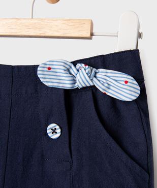 Short à ponts ample avec boutons fantaisie bébé fille - LuluCastagnette vue7 - LULUCASTAGNETTE - GEMO