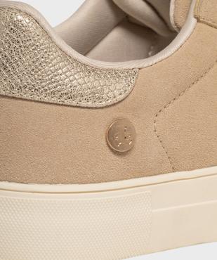 Baskets basses à scratch en suédine style urbain femme - LuluCastagnette vue6 - LULUCASTAGNETTE - GEMO