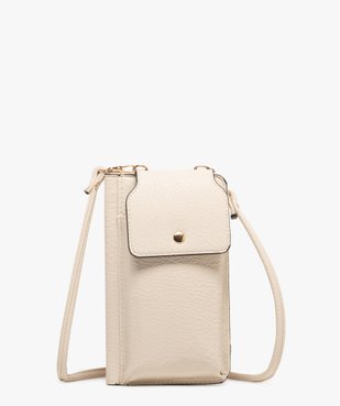 Pochette téléphone métallisée 2 en 1 femme vue1 - GEMO (ACCESS) - GEMO