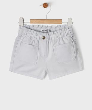 Short en twill de coton bébé fille vue1 - GEMO(BEBE DEBT) - GEMO