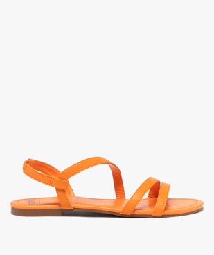 Sandales plates multibrides à enfiler femme vue1 - PREMIER PRIX BY GEMO - GEMO