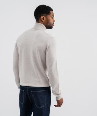 Pull col roulé en maille fine homme vue4 - GEMO 4G HOMME - GEMO