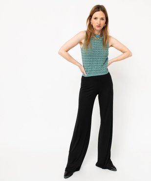 Pantalon en maille fluide extensible femme vue5 - GEMO(FEMME PAP) - GEMO