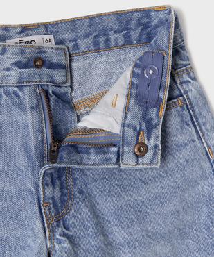 Bermuda en jean droit fille vue3 - GEMO (ENFANT) - GEMO