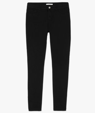 Pantalon femme en toile coupe slim 5 poches vue4 - GEMO (JEAN) - GEMO