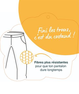 Legging long uni résistant en coton stretch fille vue2 - GEMO (ENFANT) - GEMO