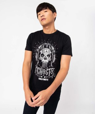 Tee-shirt homme avec motif tête de mort - Call of Duty vue1 - CALL OF DUTY - GEMO