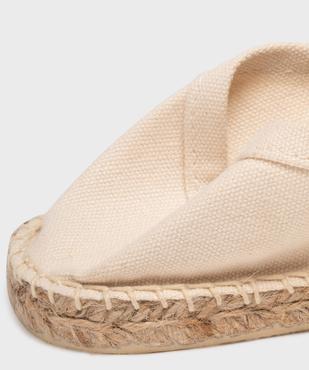 Espadrilles en coton et semelle corde femme vue6 - GEMO (PLAGE) - GEMO