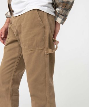 Pantalon homme coupe Regular avec larges poches plaquées vue2 - GEMO (HOMME) - GEMO