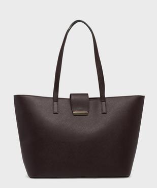 Sac cabas rigide en matière texturée femme vue2 - GEMO (ACCESS) - GEMO