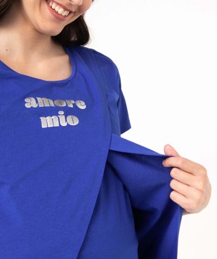 Tee-shirt de grossesse et d'allaitement à motifs vue2 - GEMO (MATER) - GEMO