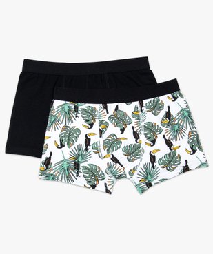 Lot de 2 boxers uni et motifs toucans vue1 - GEMO (JUNIOR) - GEMO