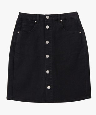 Jupe femme en jean avec boutons sur l’avant vue4 - GEMO(FEMME PAP) - GEMO