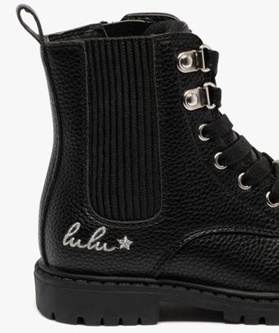 Boots fille unies Chelsea à semelle crantée - LuluCastagnette du 25 au 30 vue6 - LULU CASTAGNETT - GEMO
