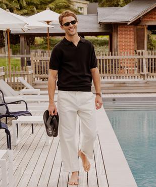 Pantalon chino coupe large homme vue1 - GEMO 4G HOMME - GEMO