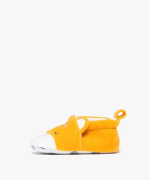 Chaussons de naissance bébé fille renard en velours vue3 - LITTLE LOVE - GEMO