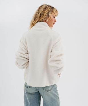 Sweat zippé en sherpa polaire femme vue3 - GEMO(FEMME PAP) - GEMO