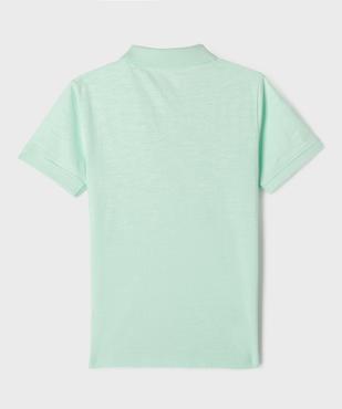 Polo manches courtes brodé garçon vue3 - GEMO (ENFANT) - GEMO