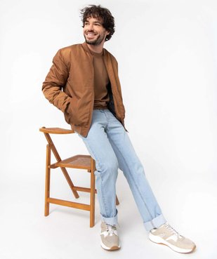 Jean homme coupe Regular légèrement délavé vue7 - GEMO 4G HOMME - GEMO