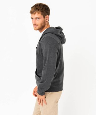 Sweat zippé à capuche homme vue3 - GEMO 4G HOMME - GEMO