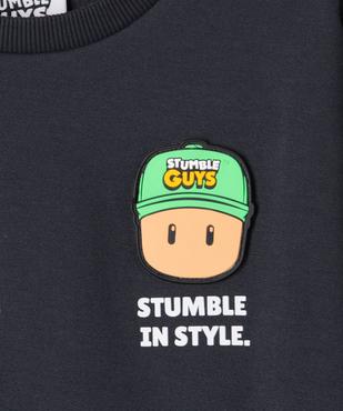 Sweat en molleton doux imprimé devant et dos garçon - Stumble Guys vue2 - STUMBLE GUYS - GEMO