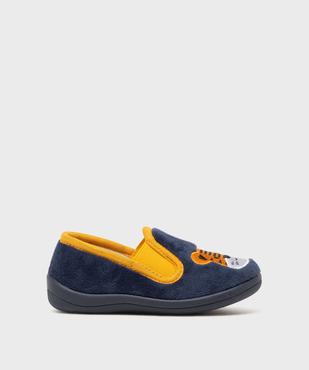 Chaussons en velours forme pantoufles imprimés garçon vue1 - GEMO (ENFANT) - GEMO