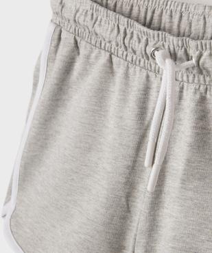 Short en maille avec biais contrastants fille vue2 - GEMO 4G FILLE - GEMO
