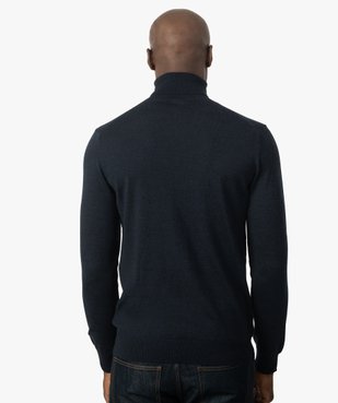 Pull homme à col roulé 100% laine mérinos vue3 - GEMO (HOMME) - GEMO