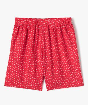 Jupe short à motifs fleuris fille vue4 - GEMO 4G FILLE - GEMO