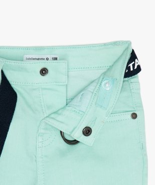 Short bébé garçon en toile extensible – Lulu Castagnette vue2 - LULUCASTAGNETTE - GEMO