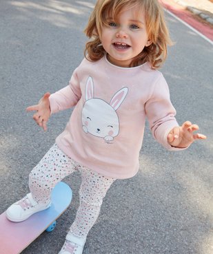 Pantalon bébé fille confort à taille élastiquée (lot de 2) vue3 - GEMO(BEBE DEBT) - GEMO