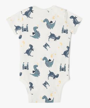 Body à manches courtes avec motifs dragons bébé garçon (lot de 3) vue4 - GEMO 4G BEBE - GEMO