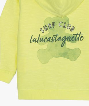 Sweat bébé garçon zippé à capuche - Lulu Castagnette vue3 - LULUCASTAGNETTE - GEMO