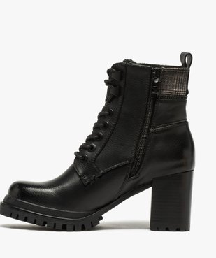 Boots femme à talon carré et semelle crantée – Tom Tailor vue3 - TOM TAILOR - GEMO
