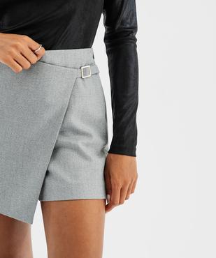 Jupe short pailletée coupe ample à boucle femme vue2 - GEMO(FEMME PAP) - GEMO