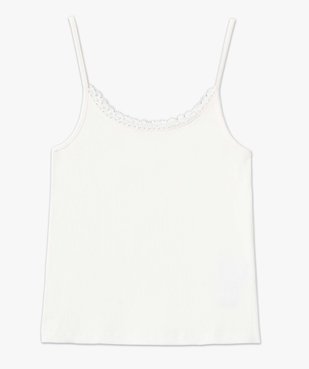 Débardeur femme à fines bretelles et col dentelle vue4 - GEMO(FEMME PAP) - GEMO