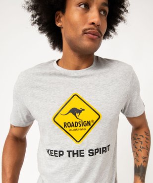 Tee-shirt manches courtes en coton imprimé homme - Roadsign vue5 - ROADSIGN D - GEMO