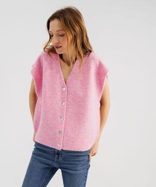 Gilet sans manches coupe oversize femme vue2 - GEMO(FEMME PAP) - GEMO