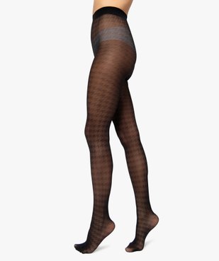 Collants femme semi-opaque à motifs graphiques vue2 - Nikesneakers(HOMWR FEM) - Nikesneakers